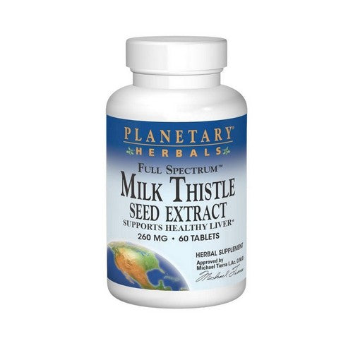 Full Spectrum Milk Thistle Seed Extract 60 Tabs by Planetary Herbals