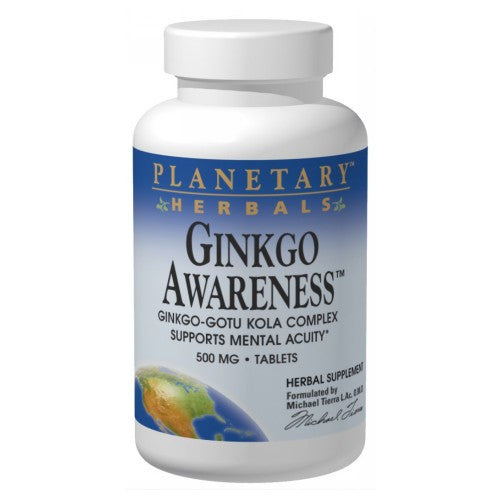 Ginkgo Awareness 120 Tabs by Planetary Herbals