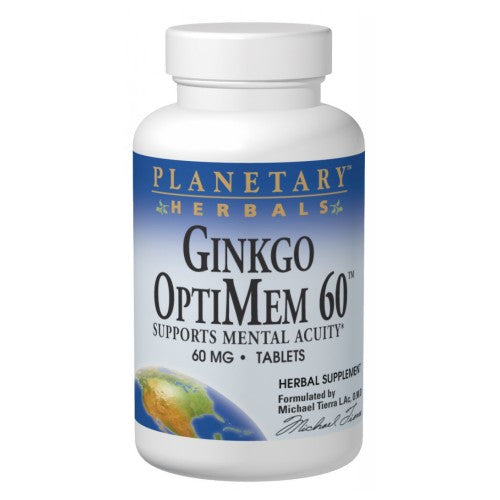 Ginkgo Optimem 180 Tabs by Planetary Herbals