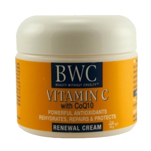 Organic Vitamin C With Coq10 Facial Renewal Cream 2 oz by Beauty Without Cruelty