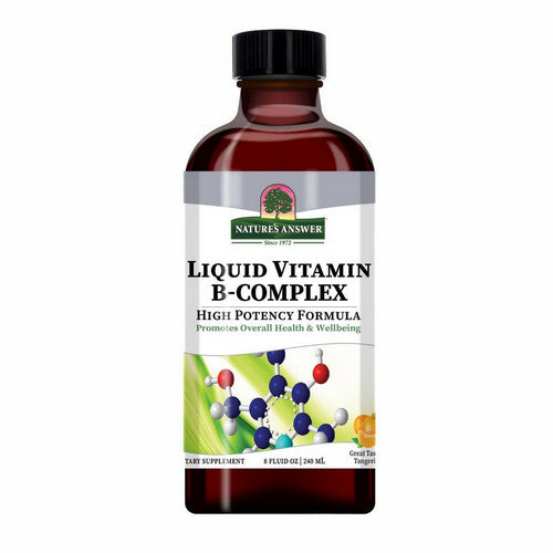 Liquid Vitamin B-Complex Tangerine 8 Oz by Nature's Answer