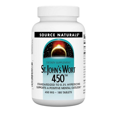 St. John's Wort 450 180 Tabs by Source Naturals