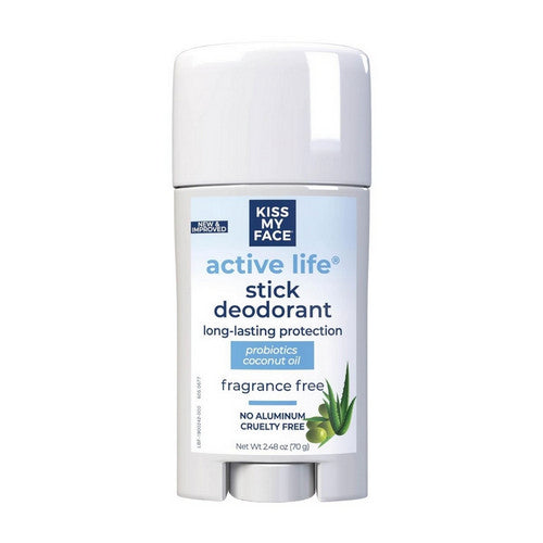 Deodorant Active Life Fragrance Free EA 1/2.48 OZ by Kiss My Face