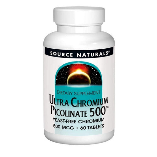Ultra Chromium Picolinate 500 60 Tabs by Source Naturals