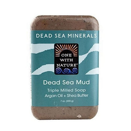 Dead Sea Mineral Bar Soap Dead Sea Mud 7 Oz by One with Nature