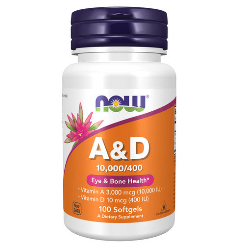 Vitamin A & D 100 Softgels by Now Foods