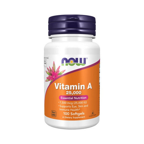 Vitamin A 25,000 100 Softgels by Now Foods