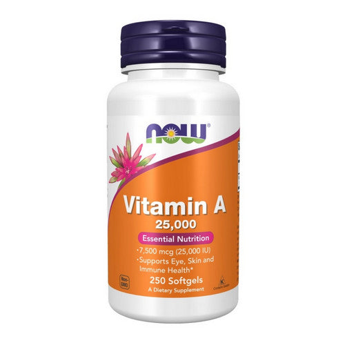 Vitamin A from Fish Liver Oil 250 Softgels by Now Foods