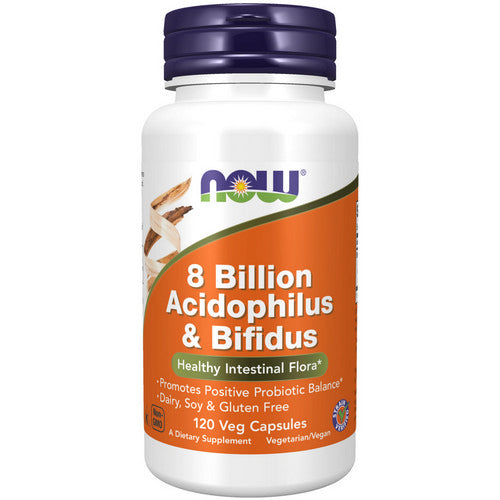 8 Billion Acidophilus & Bifidus 120 Caps by Now Foods