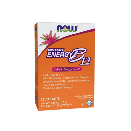 Instant Energy B-12 75 Packets by Now Foods