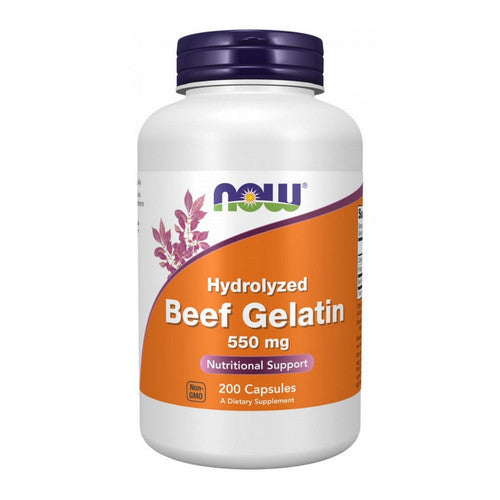 Beef Gelatin Hydrolyzed 200 Caps by Now Foods