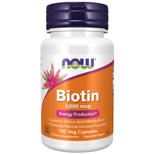 Biotin 100 Caps by Now Foods
