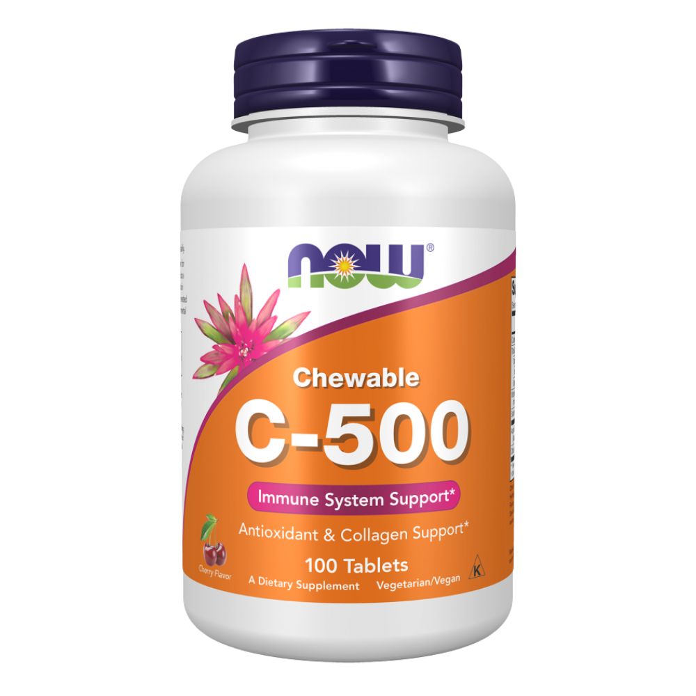 Vitamin C-500 Cherry Chewable 100 Tabs by Now Foods