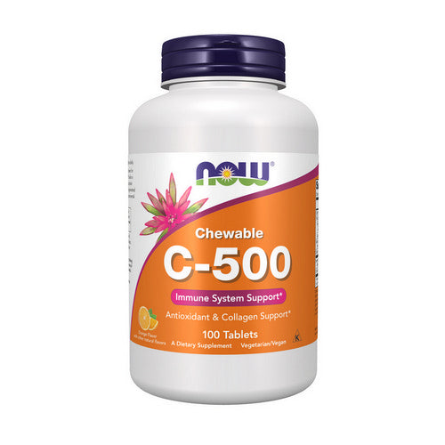 Vitamin C-500 Chewable Orange 100 Tabs by Now Foods