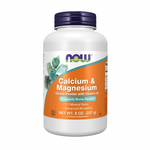 Calcium And Magnesium Powder 8 Oz by Now Foods