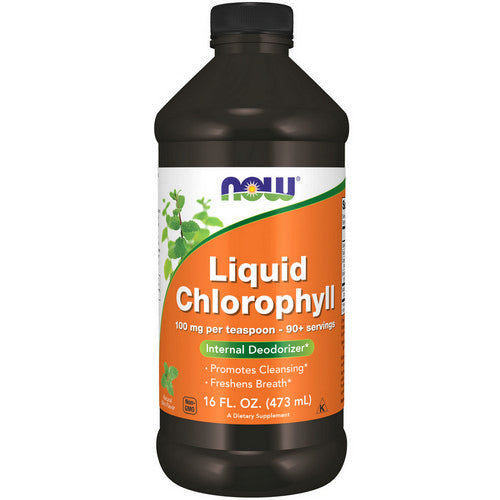 Chlorophyll Liquid Mint 16 Oz by Now Foods