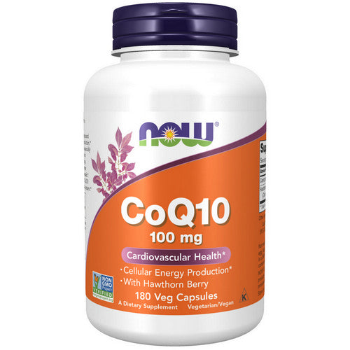 Coq10 With Hawthorn Berry 180 Veg Caps by Now Foods