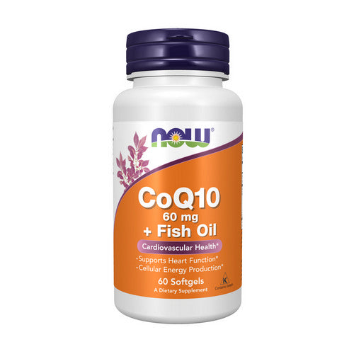CoQ10 with Omega 3 Fish Oil 60 Softgels by Now Foods