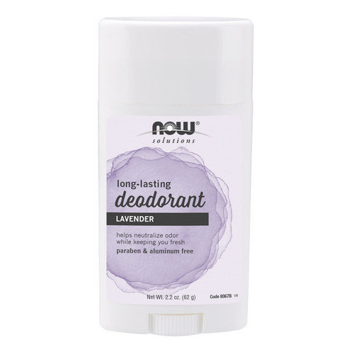 Long-Lasting Deodorant Stick Lavender 2.2 Oz by Now Foods