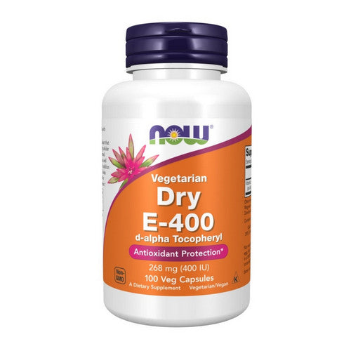 Vitamin E-400 Vegetarian Dry 100 Veg Caps by Now Foods