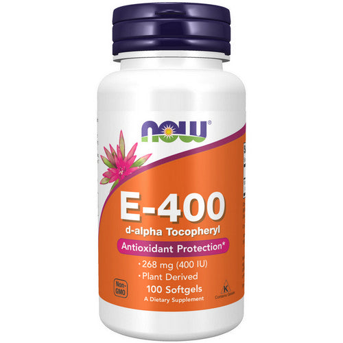 Vitamin E-400 D-Alpha Tocopheryl 100 Softgels by Now Foods