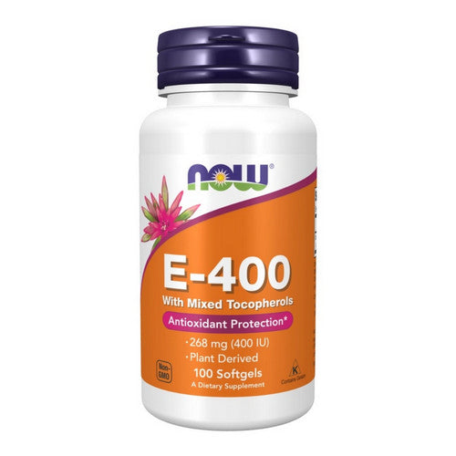 Vitamin E-400 With Mixed Tocopherols 100 Sofgels by Now Foods