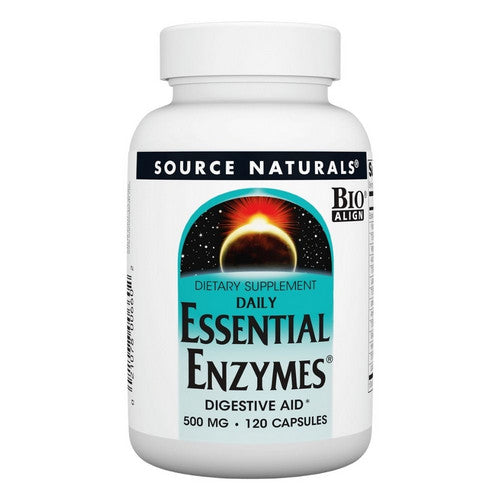 Daily Essential Enzymes 120 Caps by Source Naturals