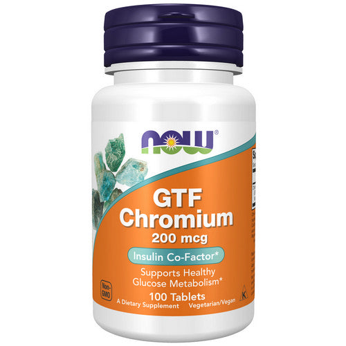 GTF Chromium 100 Tabs by Now Foods