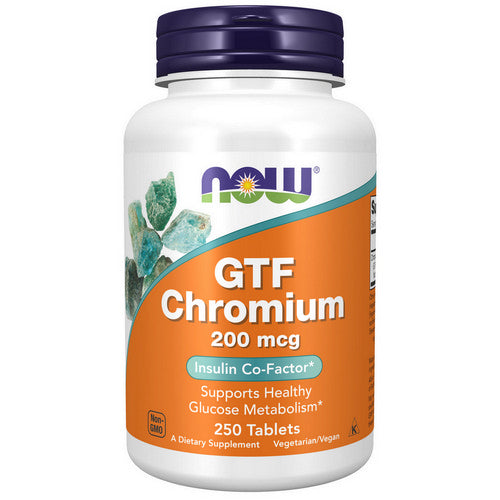 GTF Chromium 250 Tabs by Now Foods