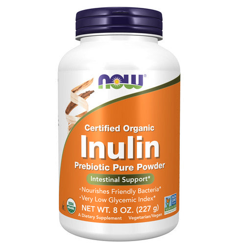 Inulin Prebiotic Pure Powder 8 Oz by Now Foods
