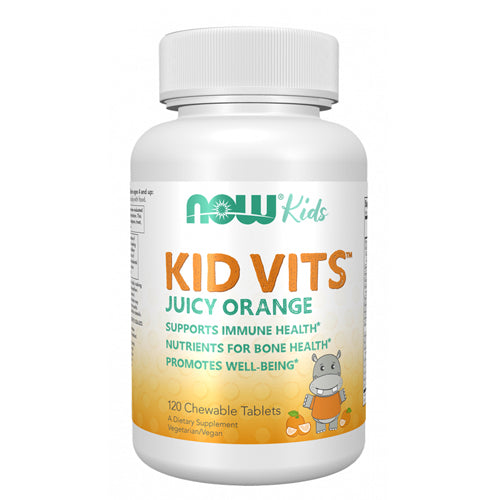 Kid Vits Juicy Orange Chewable Tablets 120 Lozenges  by Now Foods