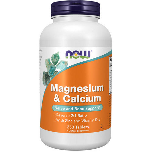 Magnesium & Calcium 250 Tabs by Now Foods