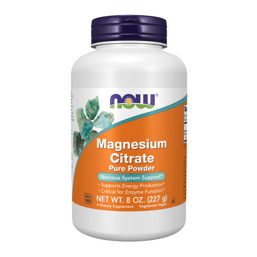 Magnesium Citrate Pure Powder 8 Oz by Now Foods