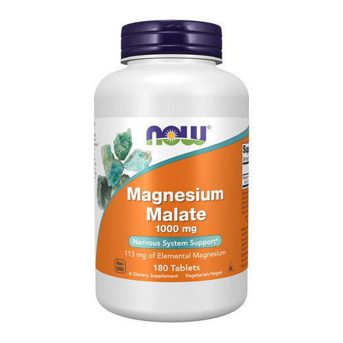 Magnesium Malate 180 Tabs by Now Foods