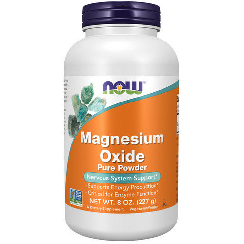 Magnesium Oxide Powder 8 OZ by Now Foods