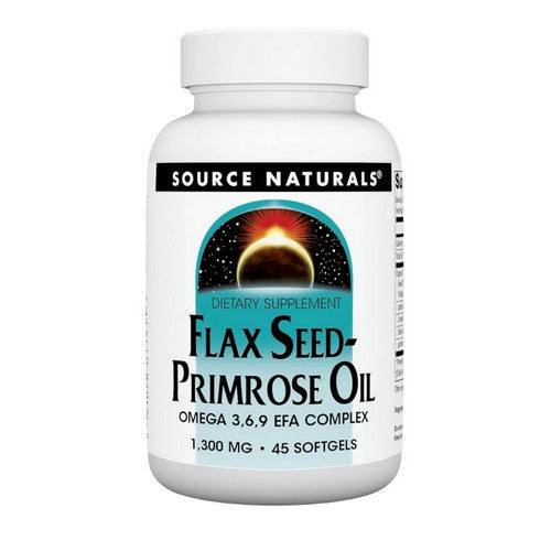 Flax Seed Primrose Oil 45 softgels by Source Naturals