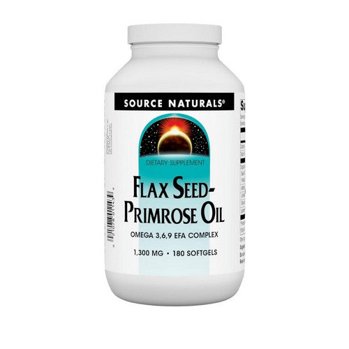 Flaxseed-Primrose Oil 180 Softgels by Source Naturals