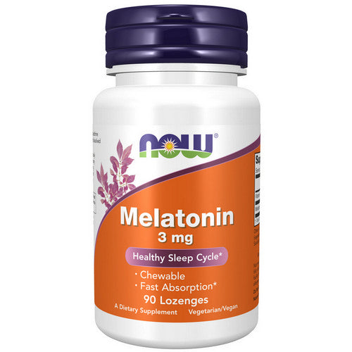 Melatonin 90 Lozenges by Now Foods