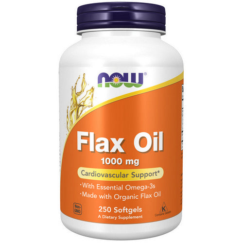 Organic Flax Oil 250 Sgels by Now Foods