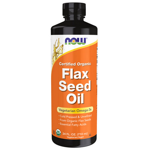 Organic Flax Seed Oil 24 oz by Now Foods