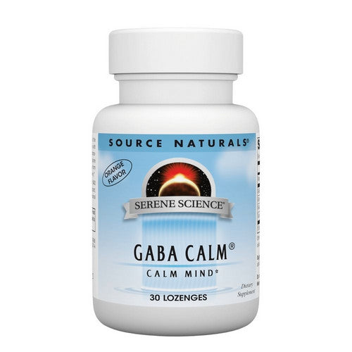 Serene Science Gaba Calm Orange Orange flavor, 30 Tabs by Source Naturals