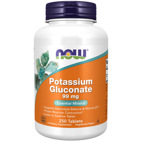Potassium Gluconate 250 Tabs by Now Foods