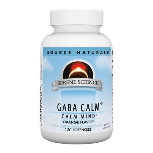 Serene Science Gaba Calm Orange 120 Tabs by Source Naturals