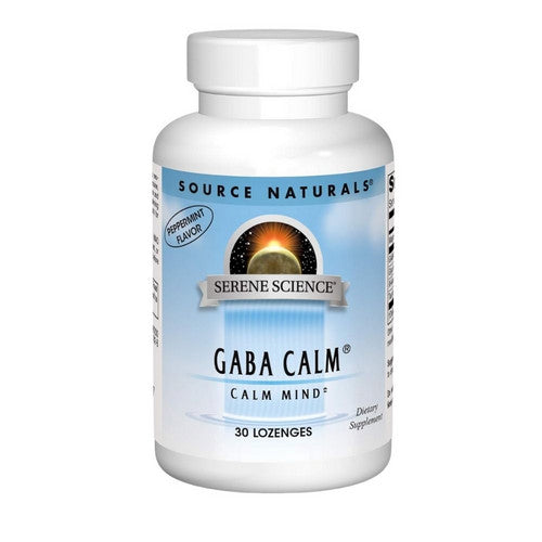 Gaba Calm Peppermint 30 Lozenges by Source Naturals