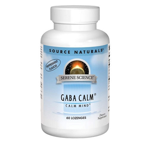 Gaba Calm Peppermint 60 Lozenges by Source Naturals