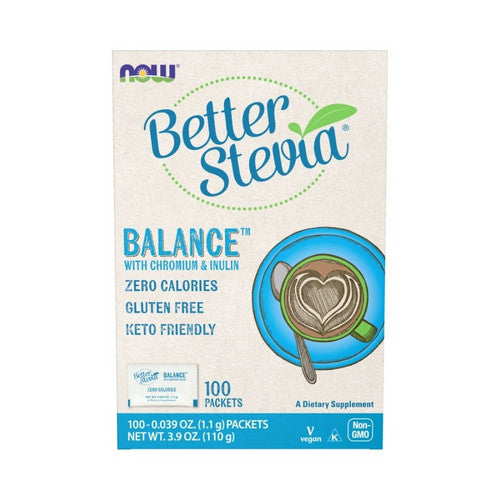 BetterStevia Balance Chromium & Inulin 100 Pkts by Now Foods