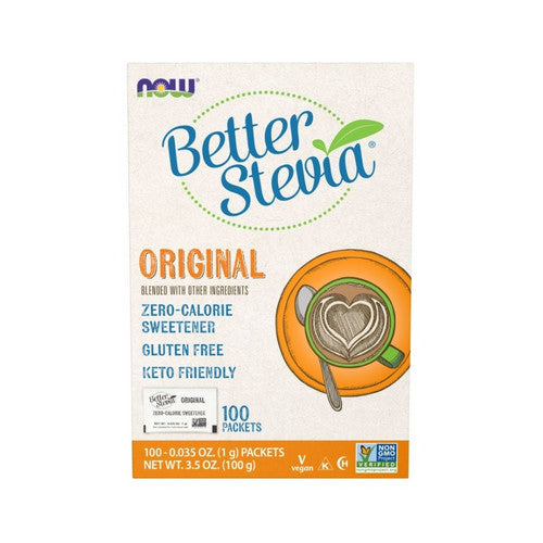 BetterStevia Packets 100/box by Now Foods