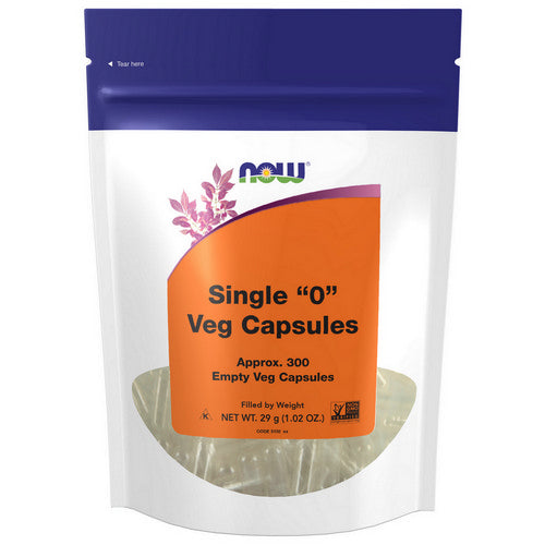 Empty Vegetarian Capsules Non-gelatin, 300 caps by Now Foods