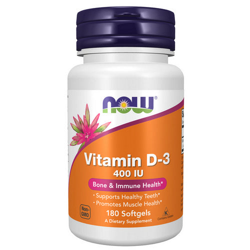 Vitamin D-3 180 Softgels by Now Foods