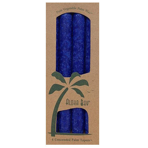 Candle  9 Inch Taper Royal Blue, 4 Pack by Aloha Bay